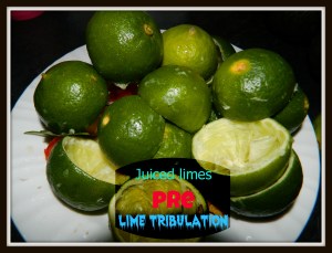 Juiced limes