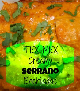 Tex Mex Creamy Serrano Enchiladas