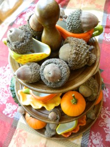 Top view of 3 tier William Sonoma tray