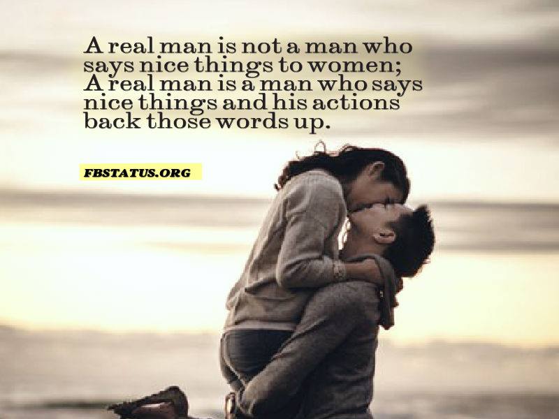 a real man is