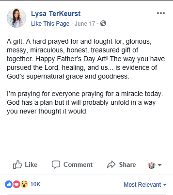 Lysa T together announcement